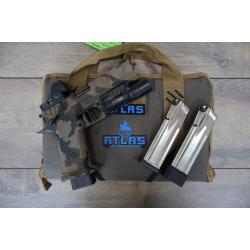 ATLAS APOLLO V2 HC1911 M81 ARID MULTI-CAMO CERAKOTE FLAT MEDIUM BLACK SUB 2LB TRIGGER PORTED 4.6