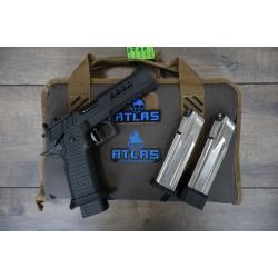 ATLAS ARTEMIS RDS V2 HC1911 BLACK DLC FINISH FLAT MEDIUM BLACK SUB 2LB TRIGGER SIGHTBLOCK 4.6