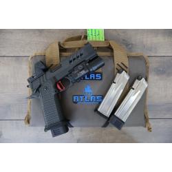 ATLAS ARTEMIS RDS V2 HC1911 BLACK DLC FINISH FLAT MEDIUM RED SUB 2LB TRIGGER SIGHTBLOCK 4.6