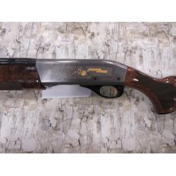 REMINGTON 1100 PREMIER SPORTING SEMI-AUTO SILVER RECEIVER W/ GOLD INLAY DELUXE WALNUT STOCK 28