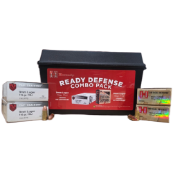 HORNADY AMMO CAN 9MM 115 GR (2) 50-RND TAP TRAINING & (2) 25-RND CRITICAL DEFENSE