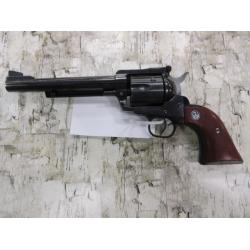 RUGER NEW MODEL BLACKHAWK BLUED FINISH ADJ. SIGHT WALNUT GRIPS (2) CYLINDERS 6.5