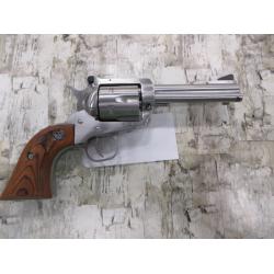 RUGER NEW MODEL BLACKHAWK STAINLESS FINISH ADJ. SIGHTS RUBBER GRIPS 4-5/8