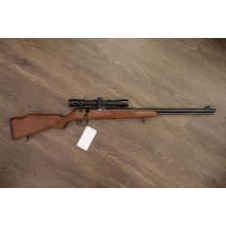 MARLIN MODEL 883 BOLT ACTION TUBE-FED BLUED FINISH WALNUT STOCK IRON SIGHTS SIMMONS OPTIC 22