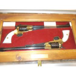 PIETTA (ITALY) BUFFALO HUNTER PAIR  LIMITED 1 OF 5000 BRASS FRAME BLUED 12