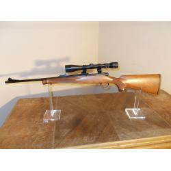 REMINGTON MODEL SEVEN (7) BLUED FINISH WALNUT STOCK IRON SIGHTS W/ BUSHNELL BANNER 18