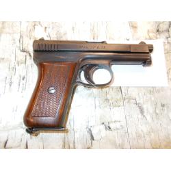 MAUSER (GERMANY) 1910 POCKET PISTOL BLUED FINISH WOOD GRIPS 3.15