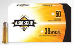 Armscor FAC385N USA  38Special 158gr Lead Round Nose Flat Point 50 Per Box/20 Case