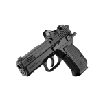 CZ-USA 91244 Shadow 2 Carry Frame 9mm Luger 15+1, 4" Black Steel Barrel, Black Nitride Serrated Steel Slide, Black Steel Frame w/Decocker