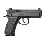 CZ-USA 91244 Shadow 2 Carry Frame 9mm Luger 15+1, 4" Black Steel Barrel, Black Nitride Serrated Steel Slide, Black Steel Frame w/Decocker
