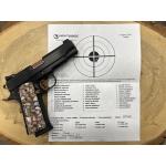 NIGHTHAWK 1911 LADY HAWK 2.0 IOS COMMANDER BLACK DLC FINISH ROSE GOLD CONTROLS FLUTED 4.25" BBL 9MM