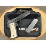 NIGHTHAWK 1911 VIP BLACK GOVERNMENT DLC FINISH HAND ENGRAVED GIRAFFE BONE GRIPS 5