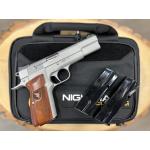 NIGHTHAWK CUSTOM SPRINGFIELD SA-35 HI POWER SILVER CERAKOTE FINISH 4.7" BBL 9 MM