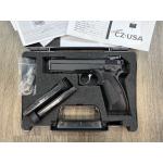 CZ 75 SP-01 ACCU SHADOW CUSTOM SHOP BLACK FINISH MANUAL SAFETY 4.6" BBL 9MM W/ FACTORY BOX 