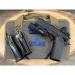 ATLAS EOS HC1911 PERFECT ZERO BLACK DLC FINISH AMBI SAFETY PORTED 4.25" BBL 9MM