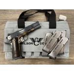 WILSON COMBAT 1911 TACTICAL SUPERGRADE CASE COLOR FRAME CHARCOAL BLUE SLIDE 5" BBL .45ACP (W/ FACTORY BAG TEST TARGET 6-MAGS)