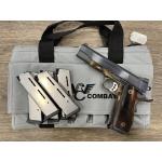 WILSON COMBAT 1911 TACTICAL SUPERGRADE CASE COLOR FRAME CHARCOAL BLUE SLIDE 5" BBL .45ACP (W/ FACTORY BAG TEST TARGET 6-MAGS)