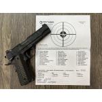 NIGHTHAWK 1911 THE BULL IOS GOVERNMENT SHADOW URBAN GRAY CERAKOTE CARBON FIBER GRIP AMBI-SAFETY 5" BBL .45ACP