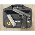 NIGHTHAWK 1911 VICE PRESIDENT IOS SMOKED NITRIDE FINISH AMBI-SAFETY ROSE GOLD FLUTED 4.25" BBL 9MM