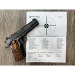NIGHTHAWK 1911 NHC CLASSIC GOVERNMENT BLACK DLC FINISH POLISHED FLATS AMBI-SAFETY ADJ. NIGHT SIGHTS 5" BBL .45ACP