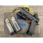 ATLAS APOLLO V2 HC1911 BLACK DLC FINISH DUTY MEDIUM FLAT RED TRIGGER AMBI SAFETY 4.6" BBL 9MM W/ TRIJICON RMR HD 3.25 MOA & SUREFIRE X300