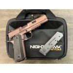 NIGHTHAWK 1911 AGENT2 IOS GOVERNMENT ROSE GOLD FINISH AMBI-SAFETY FLUTED 5" BBL .45ACP