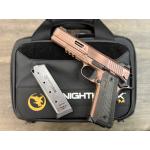 NIGHTHAWK 1911 AGENT2 IOS GOVERNMENT ROSE GOLD FINISH AMBI-SAFETY FLUTED 5" BBL .45ACP
