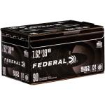 FEDERAL BLACK PACK 7.62X39 AMMO 124 GRAIN FULL METAL JACKET - FC76239BF 90 ROUNDS