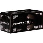 FEDERAL BLACK PACK 380 AUTO AMMO 95 GRAIN FULL METAL JACKET - C38095BP200 200 ROUNDS