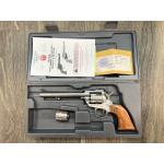 RUGER NEW MODEL SINGLE-SIX STAINLESS FINISH ADJ. SIGHTS WOOD GRIPS 6.5