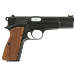 Inglis Manufacturing P-35, Single Action, Semi-automatic, Metal Frame Pistol, Full Size, 9MM, 4.7 Barrel, Chromate Finish, Black, Manual Safety, 15 Ro