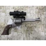 RUGER NEW MODEL BLACKHAWK STAINLESS FINISH BUSHNELL TROPHY RED DOT RUBBER GRIPS 6.5