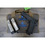 ATLAS APOLLO V2 HC1911 BLACK DLC FINISH FLAT MEDIUM BLACK SUB 2LB TRIGGER PORTED 4.6" 9MM