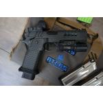 ATLAS ARTEMIS RDS V2 HC1911 FLAT MEDIUM BLACK SUB 2LB TRIGGER SIGHTBLOCK 4.6" BBL 9MM W/ TRIJICON SRO & SUREFIRE X300