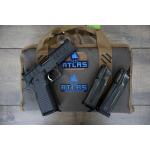 ATLAS EOS V2 HC1911 BLACK DLC FINISH FLAT MEDIUM BLACK SUB 2LB TRIGGER PORTED 4.25
