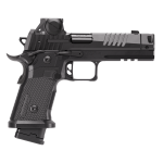 Sig Sauer 211F9GTOBRXSL P211 GTO w/Optic Full Size 9mm Luger 23+1 4.40" Black Bull Barrel w/MACH3D Compensator, Black Nitron Stainless Steel Serrated w/Optic Slide, Black Nitron Stainless Steel Frame w/Picatinny Rail, G10 Grip Panels Grip, ROMEOX