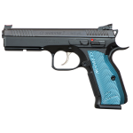 CZ USA SHADOW 2 BLACK NITRIDE BLUE ALUMINUM GRIPS ADJ. SIGHTS 4.89" BBL 9MM FACTORY DEMO MODEL EXCELLENT CONDITION