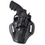 Galco CM104B Combat Master  OWB Black Leather Belt Slide Fits S&W L Frame Right Hand