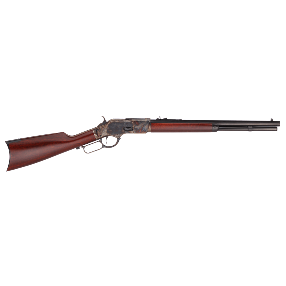Taylors & Company 550164 1873 44-40 Win Caliber with 10+1 Capacity, 18" Blued Octagon Barrel, Color Case Hardened Metal Finish & Walnut Straight Stock Right Hand (Full Size) Taylors & Company 550164 1873 44-40 Win Caliber with 10+1 Capacity, 18" Blued Octagon Barrel, Color Case Hardened Metal Finish & Walnut Straight Stock Right Hand (Full Size)
