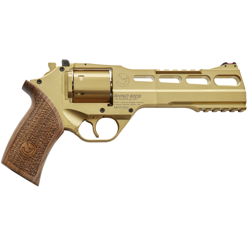 CHIAPPA RHINO REVOLVER 60DS SAR (CALIFORNIA LEGAL) (GOLD PVD) 357MAG/6"BBL