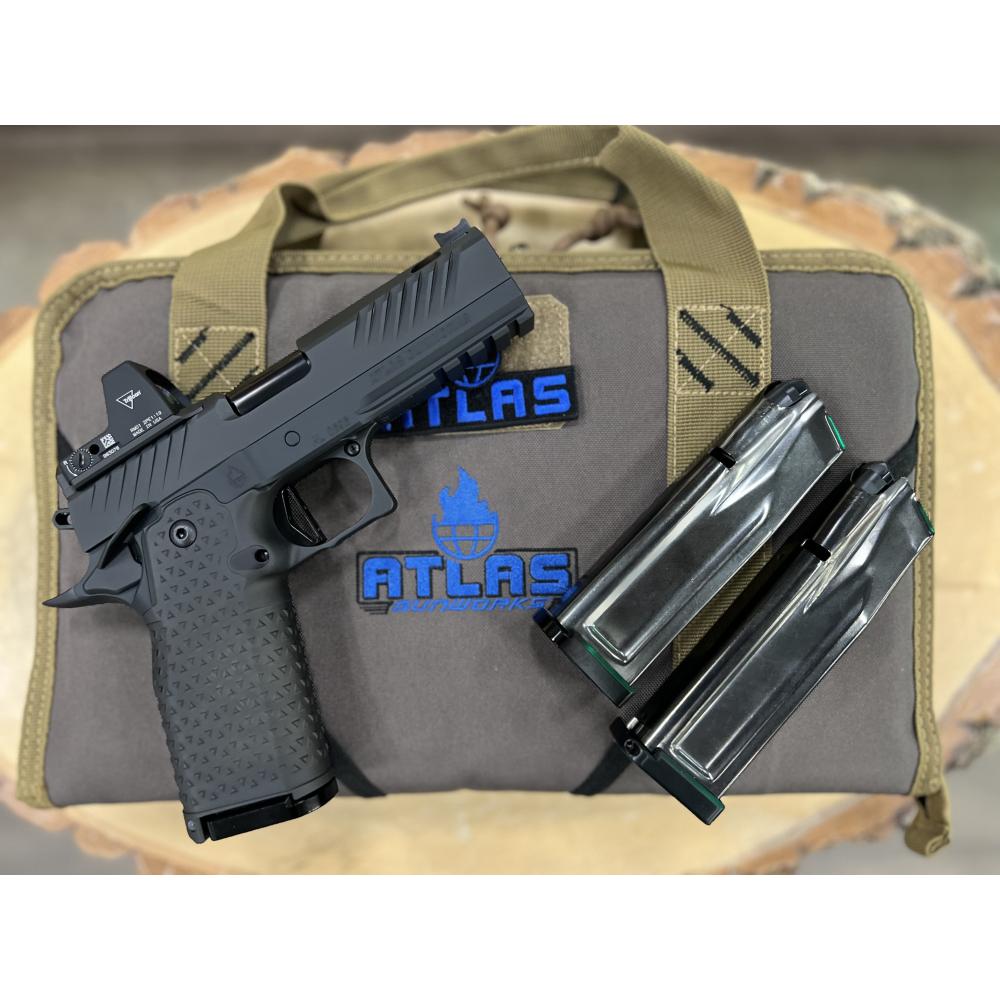 ATLAS ARES COMMANDER DLC FINISH ALUMINUM (3) DLC MAGS PORTED 4.25" BBL 9MM
