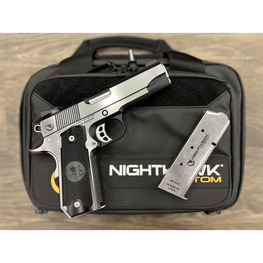 NIGHTHAWK 1911 KESTREL IOS COMMANDER SCALLOPED FRAME ALUMA GRIP  CCC UPGRADE POLISH FLATS 4.25" BBL .45ACP NIGHTHAWK 1911 KESTREL IOS COMMANDER SCALLOPED FRAME ALUMA GRIP  CCC UPGRADE POLISH FLATS 4.25" BBL .45ACP