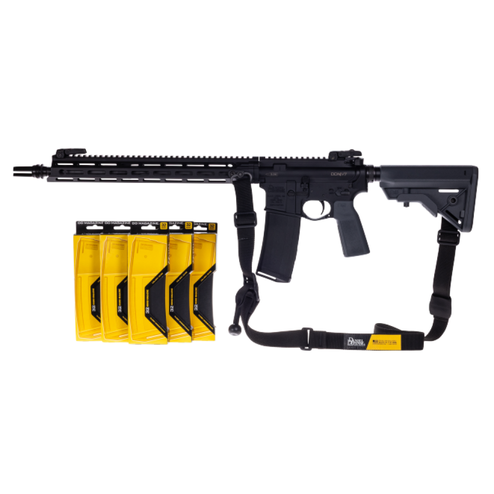 DANIEL DEFENSE DDM4 V7 RANGE READY SPORTS INC EXCLUSIVE BLACK FINISH B5 FURNITURE MAGPUL SIGHTS 16" BBL 5.56