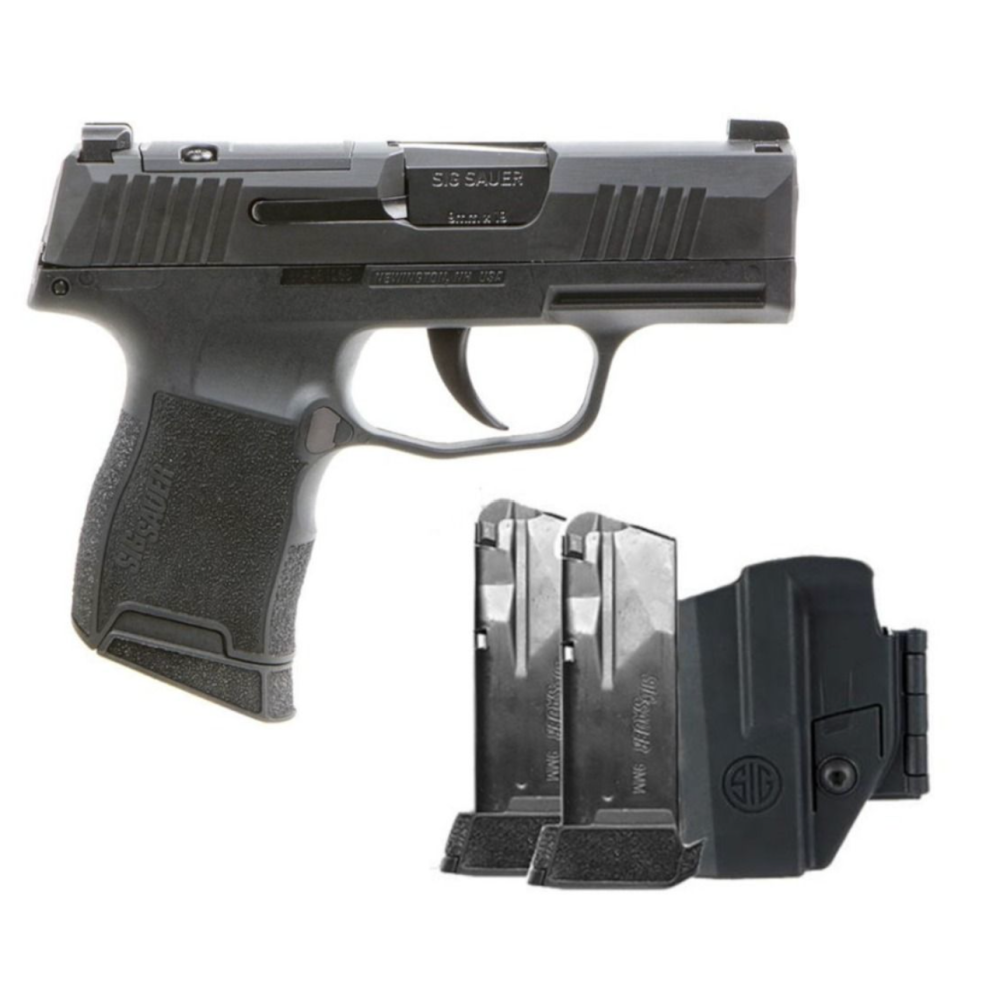SIG SAUER P365 TACPAC OPTICS READY BLACK NON-MANUAL SAFETY 3-MAGS 3.1" BBL 9MM
