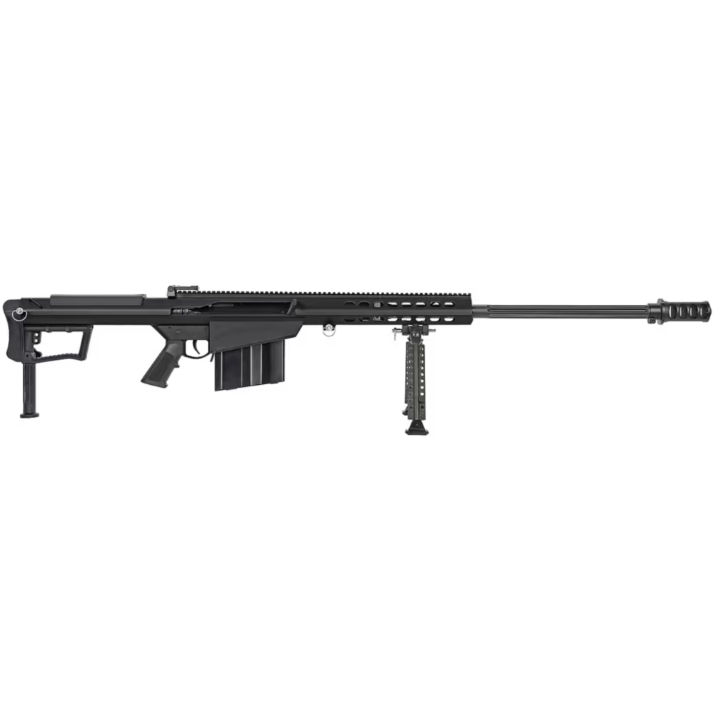 Barrett M107A1, Semi-automatic Rifle, 50 BMG, 29 Barrel, Cerakote Finish, Black, Synthetic Stock, Front and Rear Flip Sights, 10 Rounds, 1 Magazine, M