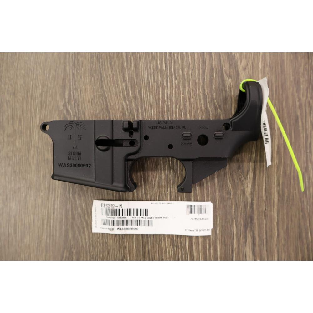 US PALM STORM STRIPPED LOWER RECEIVER BLACK FINISH MULTI CAL.