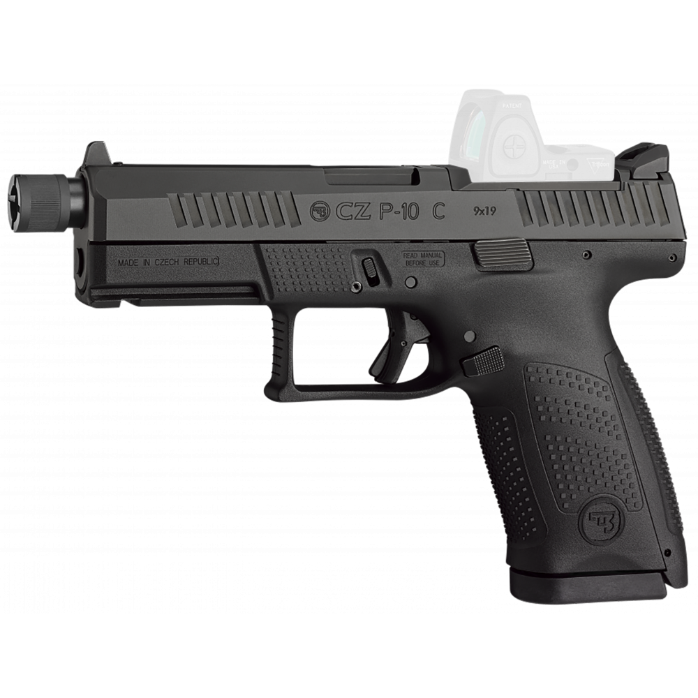 CZ USA P-10 C COMPACT SUPPRESSOR OPTICS READY BLACK THREADED 4.61" BBL 9MM FACTORY DEMO MODEL EXCELLENT CONDITION