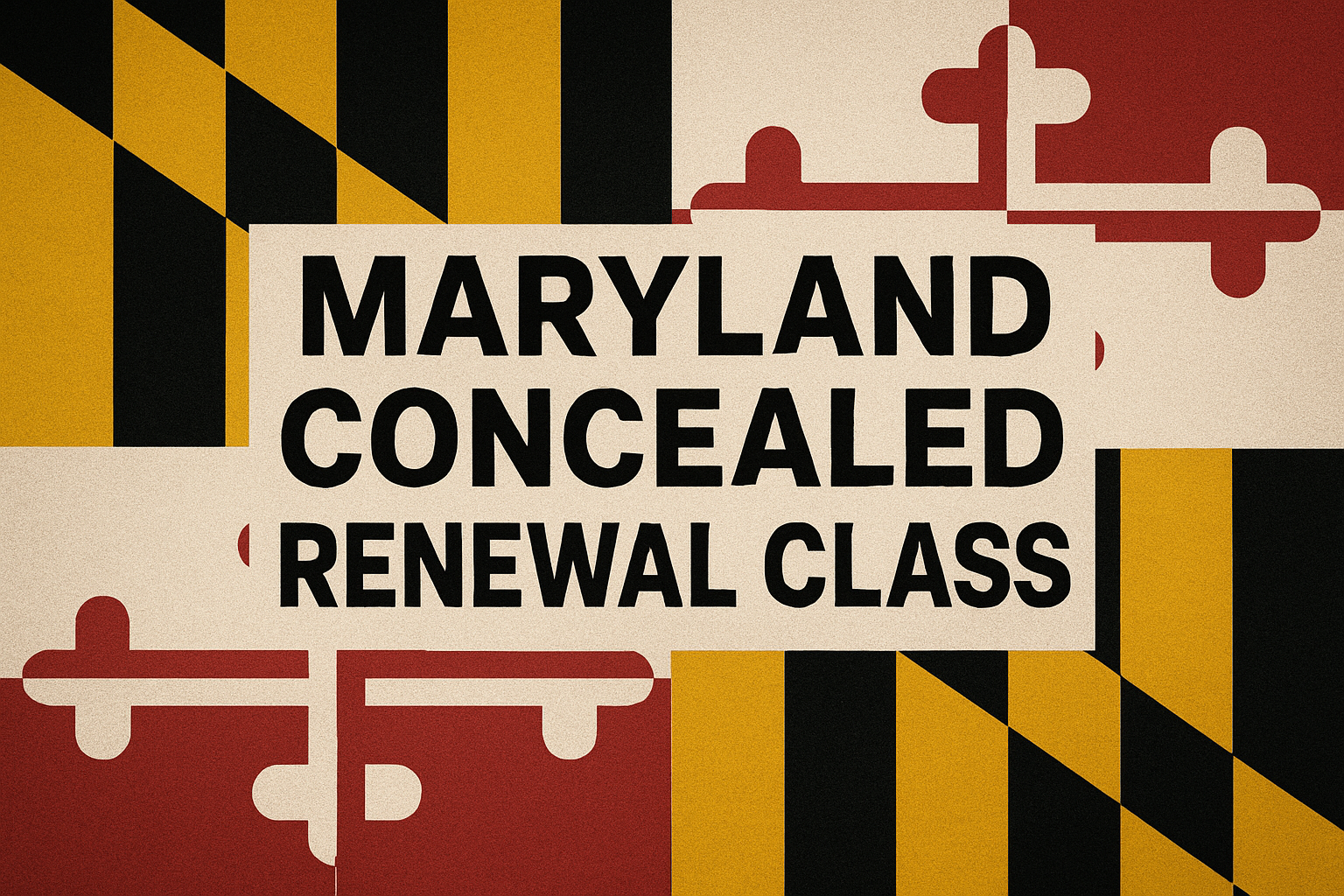 Maryland 8 Hour CCW Renewal Class 12-14-2025