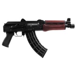 Zastava ZPAP92, Semi-automatic, AK Pistol, 7.62X39, 10 Chrome Lined Barrel, Matte Finish, Black, Polymer Grip, Wood Handguard, 30 Rounds, 1 Magazine, Bulged Trunnion, Hinged Top Cover, 1.5MM Receiver ZP92762M
