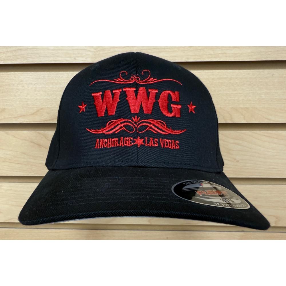 WWG Full Logo Hat S/M Blk/Red